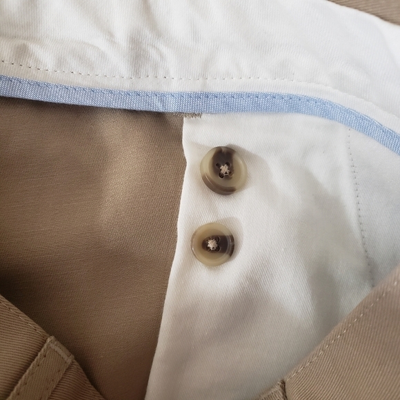 Lands' End Men's Khaki Tailored Fit No Iron Twill Pants-Size 30x32 (NWOT) - Picture 5 of 8